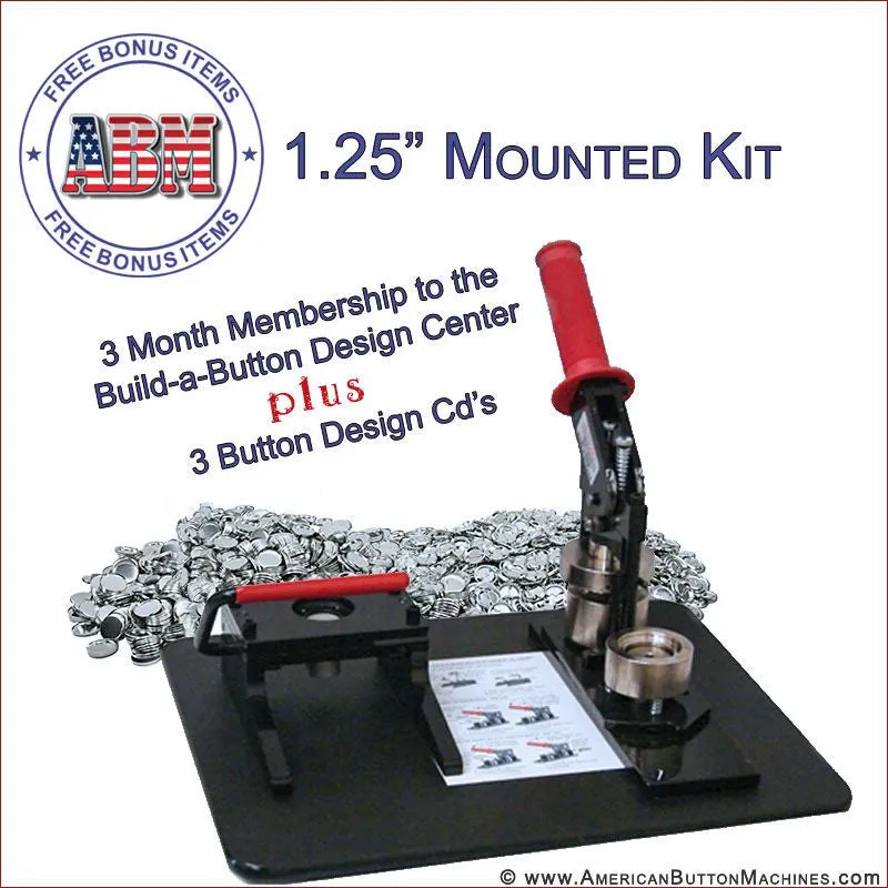 1.25" Mounted Button Making Kit