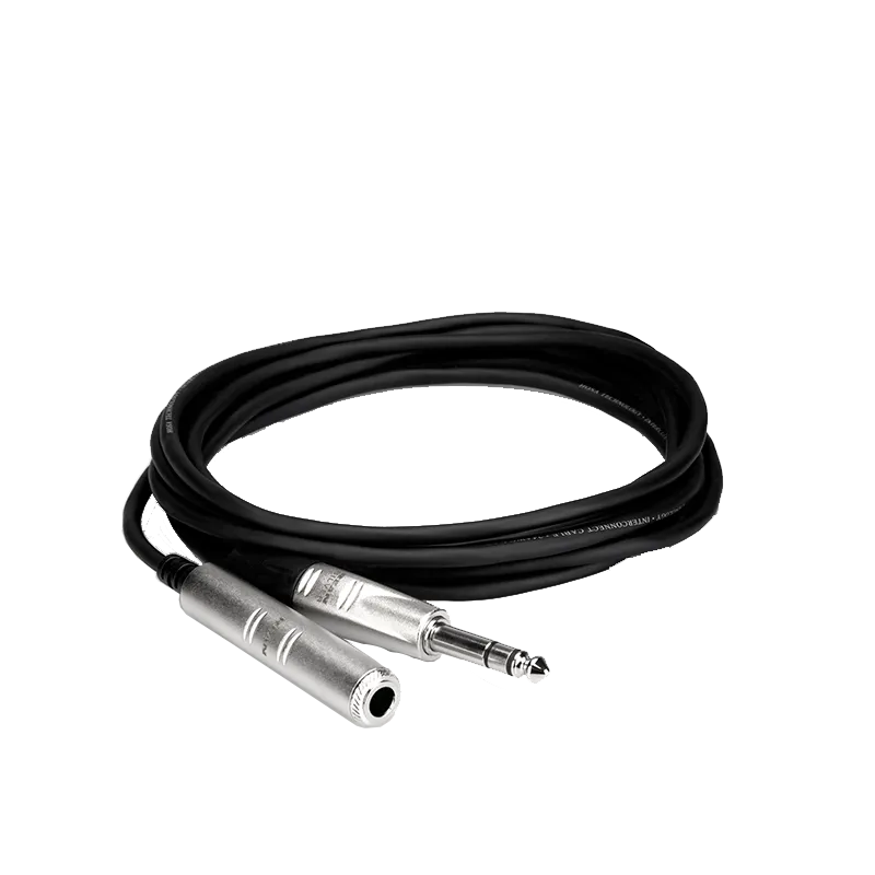 1/4" TRS to 1/4" TRS Pro Headphone Extension Cable