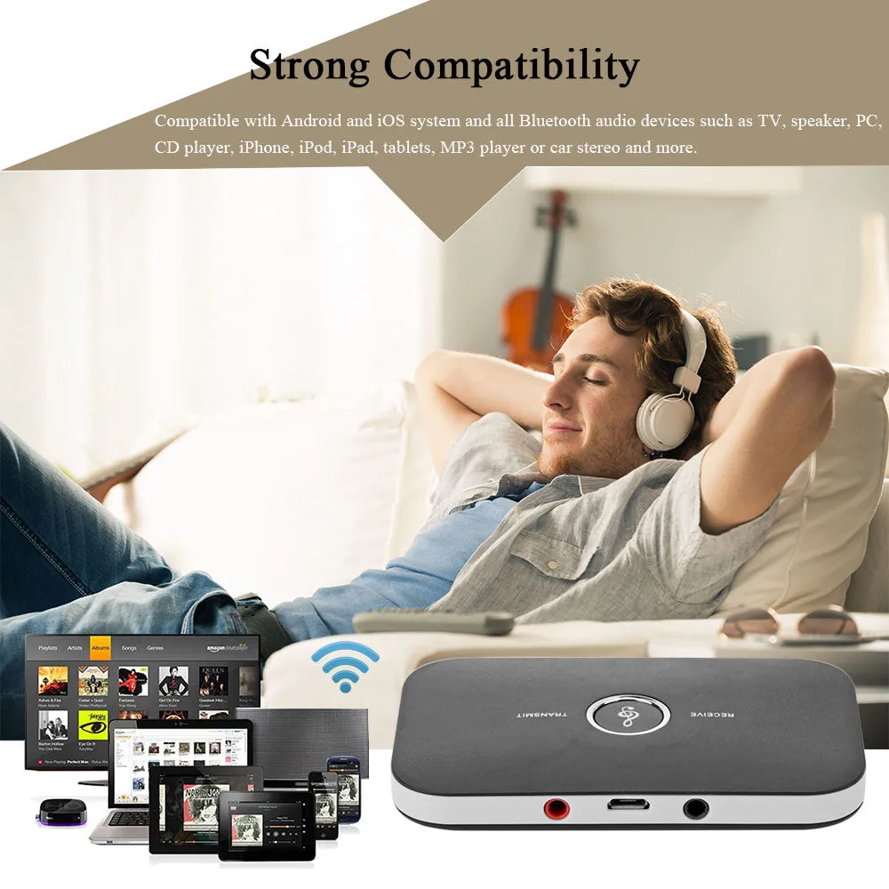 2 in 1 Bluetooth 4.1 Audio Transmitter & Receiver