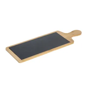 30cm x 12.5cm Bamboo Slate Serving Board - By Argon Tableware