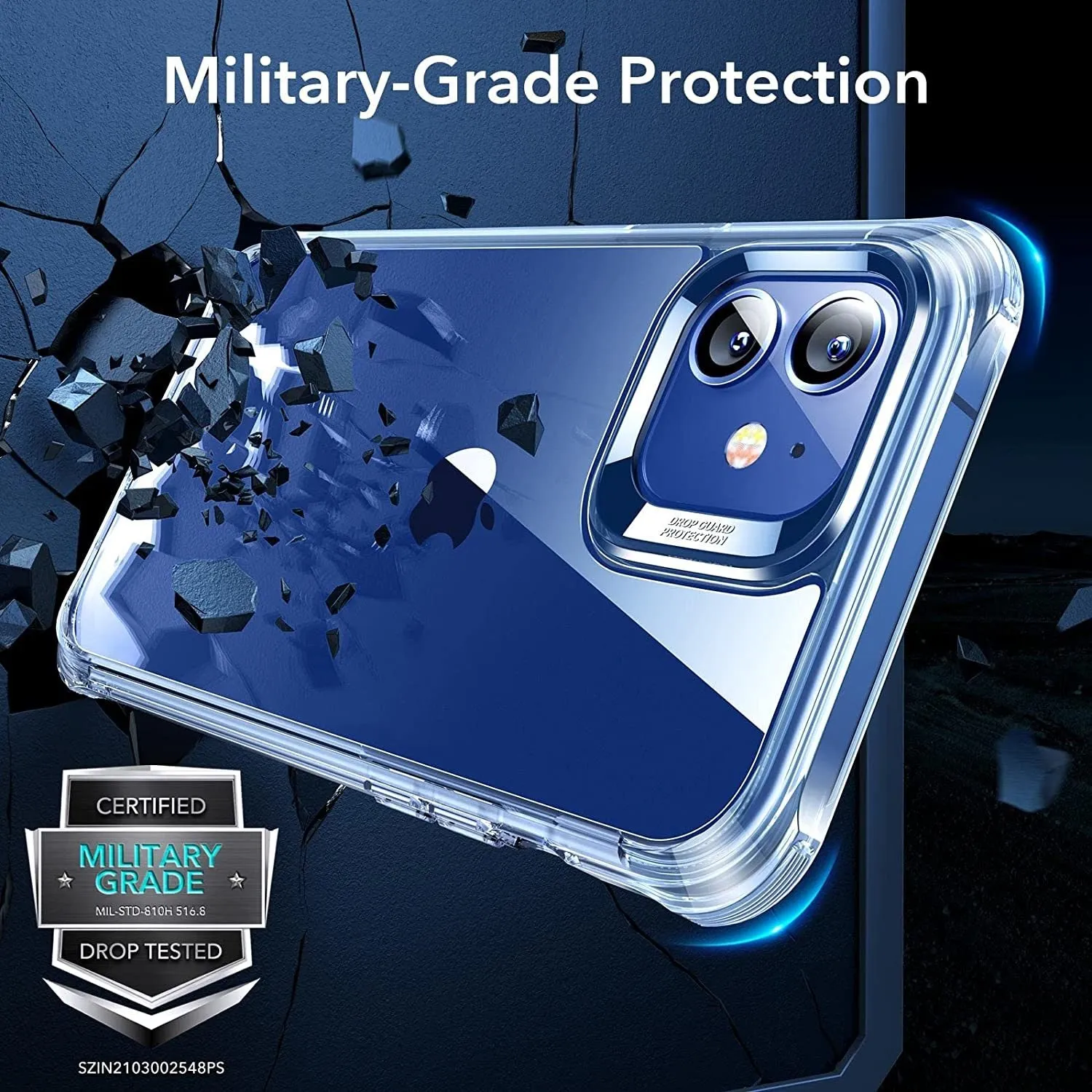 360° Hybrid Protection Compatible 2 Tempered Glass Screen Protectors