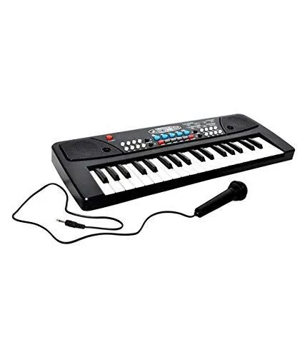 37 Key Piano Keyboard Toy with Dc Power Option, Recording and Mic for Kids