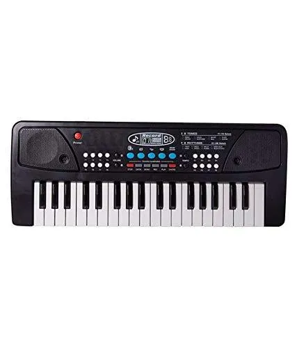 37 Key Piano Keyboard Toy with Dc Power Option, Recording and Mic for Kids