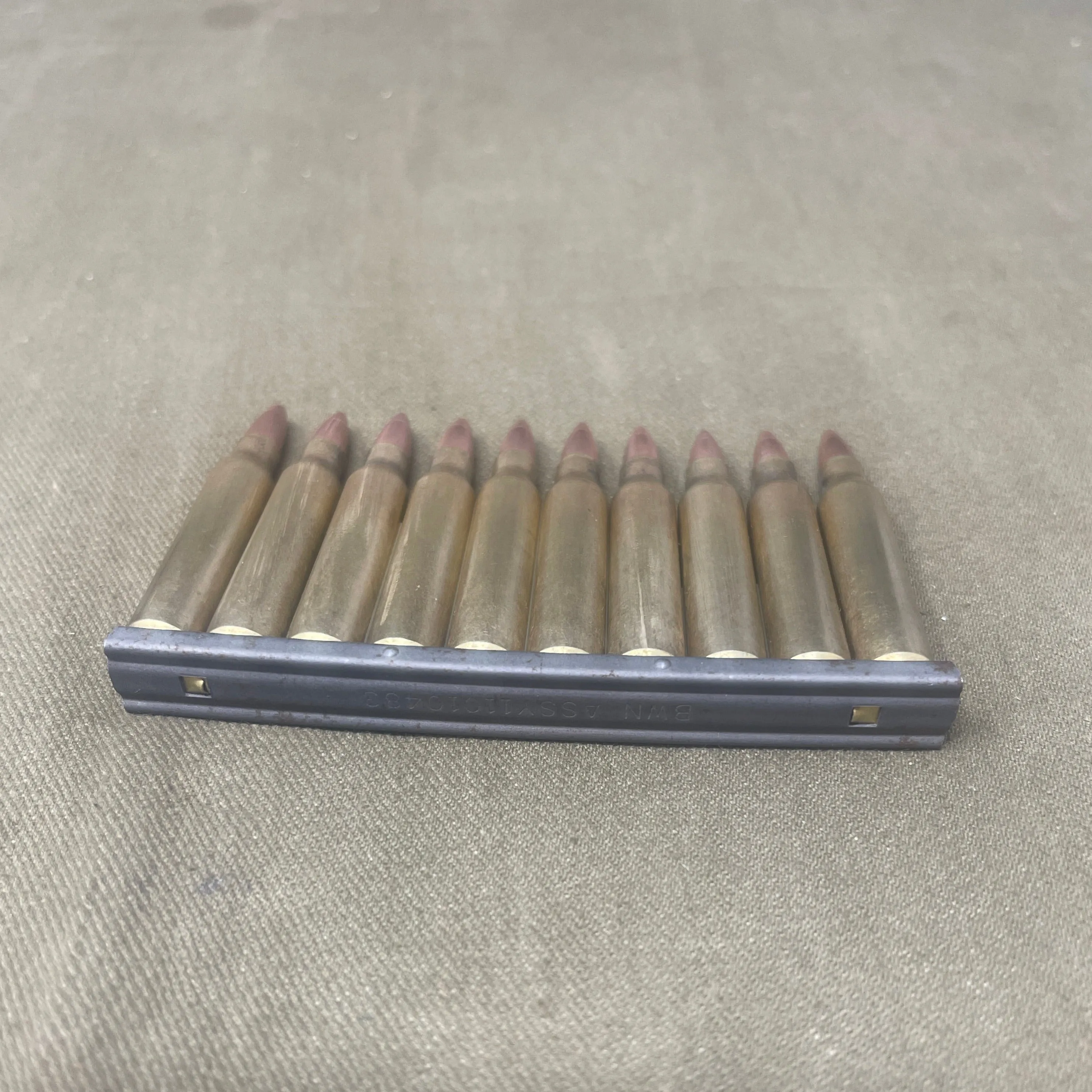 5.56 Inert Brass Rounds x 30 with a 30 Round Nato STANAG Magazine