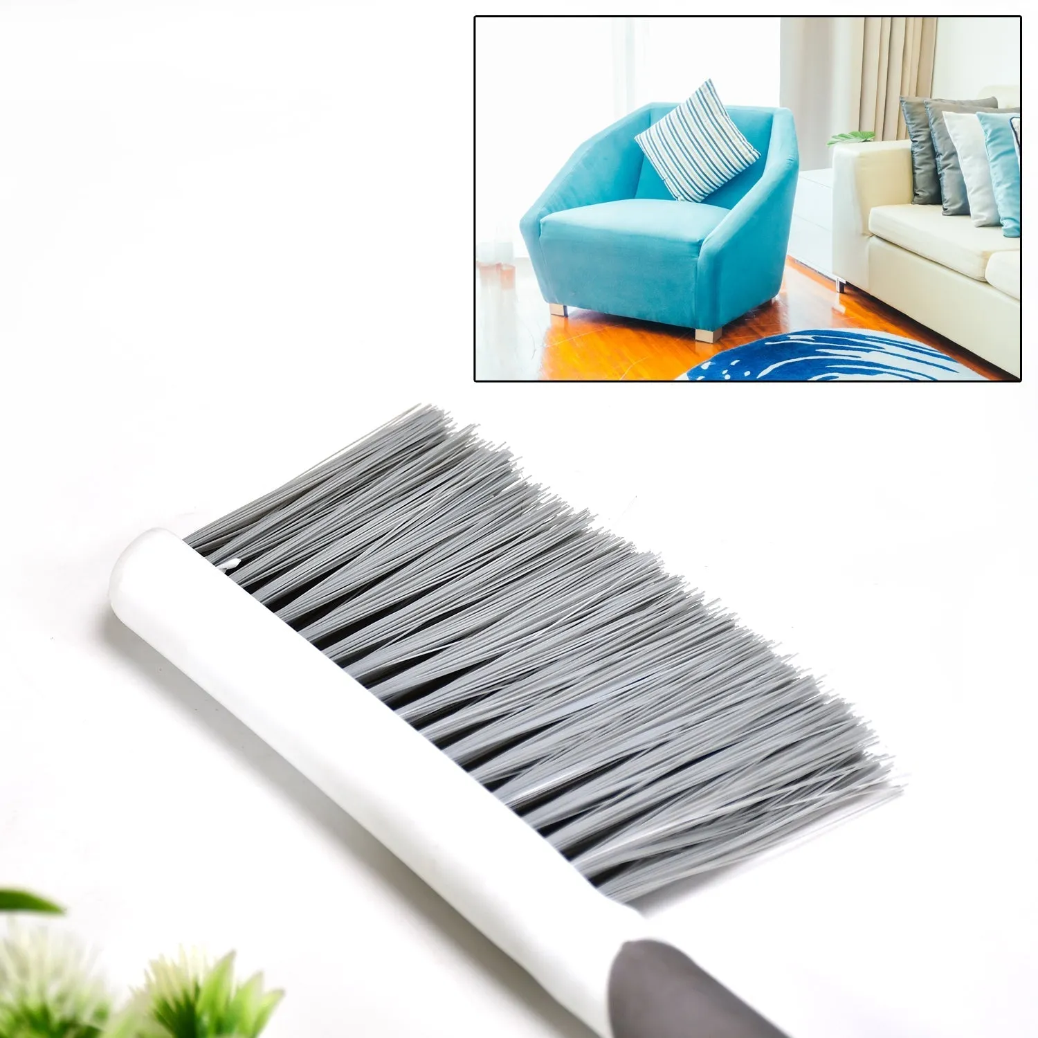 6668 Small Broom Brush With Comfort Grip Handle and Hanging Hole Cleaning Brush