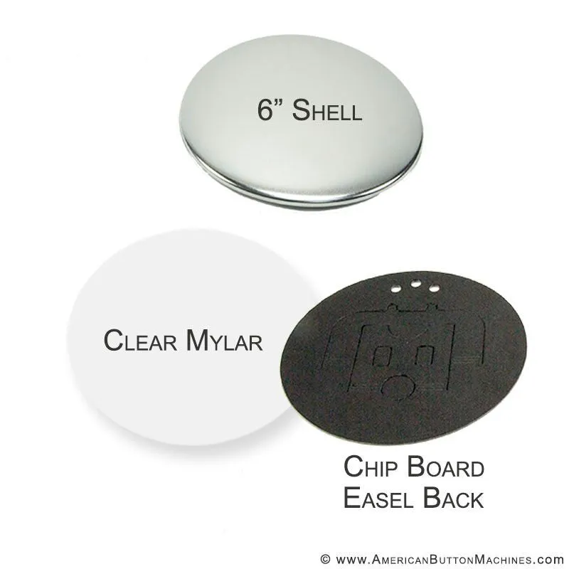 6" Pinback Button Set