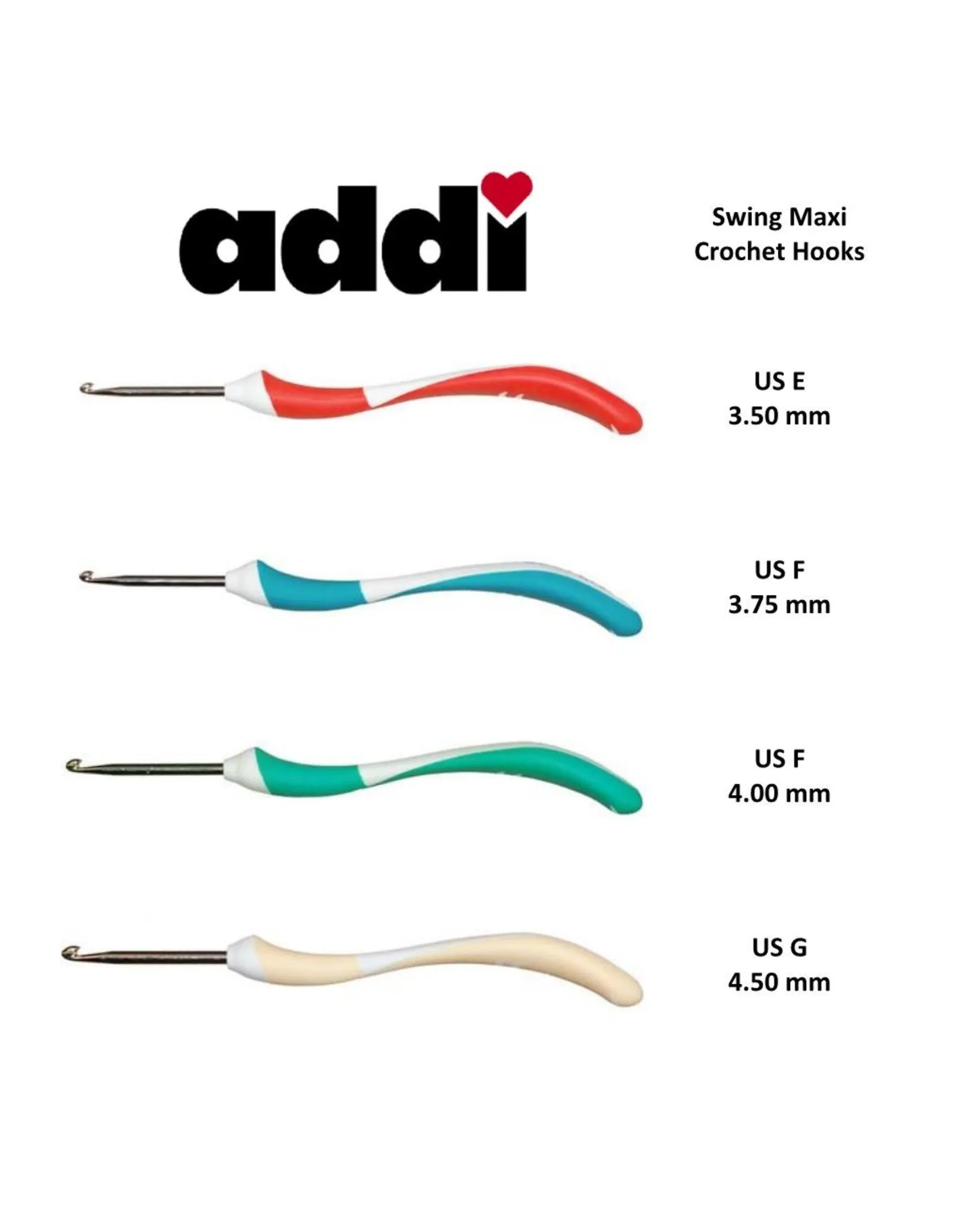 addi Swing Maxi - 7"  Crochet Hooks