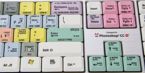 Adobe Photoshop CC - Slim Line Keyboard -LKBU-PHOTOCC-AJPU-US