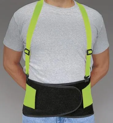 Allegro® Economy Hi-Viz Back Supports, Large, Lime Green, 7178-03