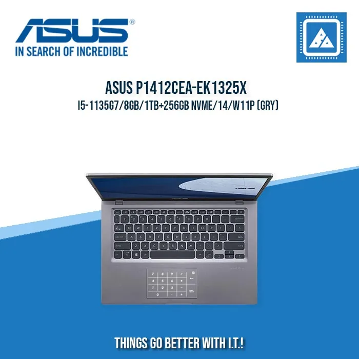 ASUS P1412CEA-EK1325X I5-1135G7/8GB/1TB 256GB NVME | BEST FOR STUDENTS AND FREELANCERS LAPTOP