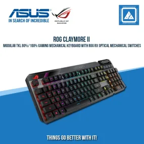 ASUS ROG CLAYMORE II RGB MECHANICAL WIRED/WRLSS GAMING KB W/ DETACHABLE NUMPAD (BLUE SWITCH)