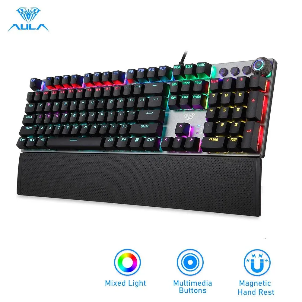 AULA F2088 Mechanical Gaming Keyboard: Enhanced Gaming Experience with Anti-Ghosting