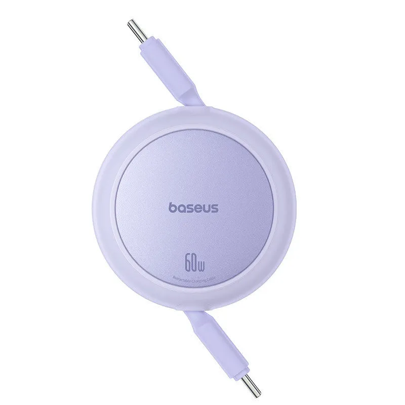 Baseus Free2Pull Mini Charging Cable USB-C to USB-C, 60Watts, 1Mm, Nebula Purple