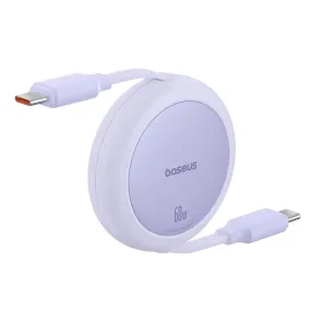 Baseus Free2Pull Mini Charging Cable USB-C to USB-C, 60Watts, 1Mm, Nebula Purple