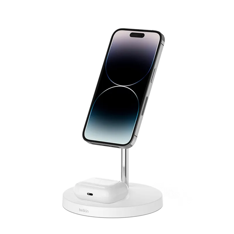 Belkin BoostCharge Pro 2in1 Wireless Charger Stand with MagSafe 15W