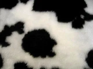 Black and White Cow print fuzzy faux fur car steering wheel cover furry and fluffy