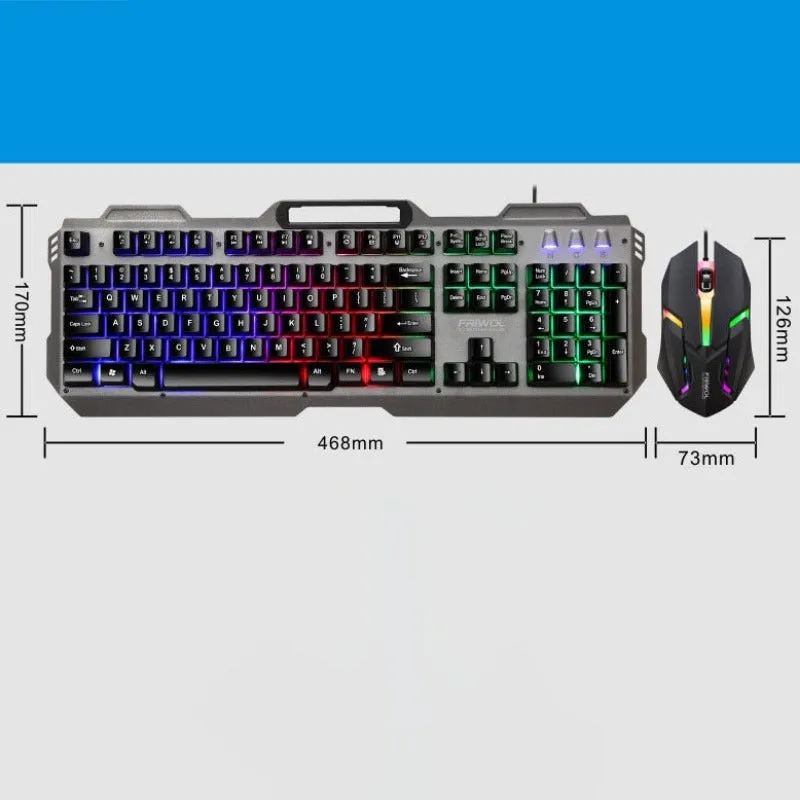 Blacklight Gaming Keyboard/Mouse Set