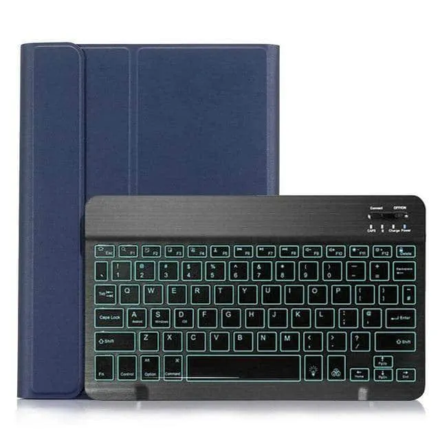 Bluetooth Backlit Keyboard Leather Galaxy Tab A7 10.4 T500 T505 Case