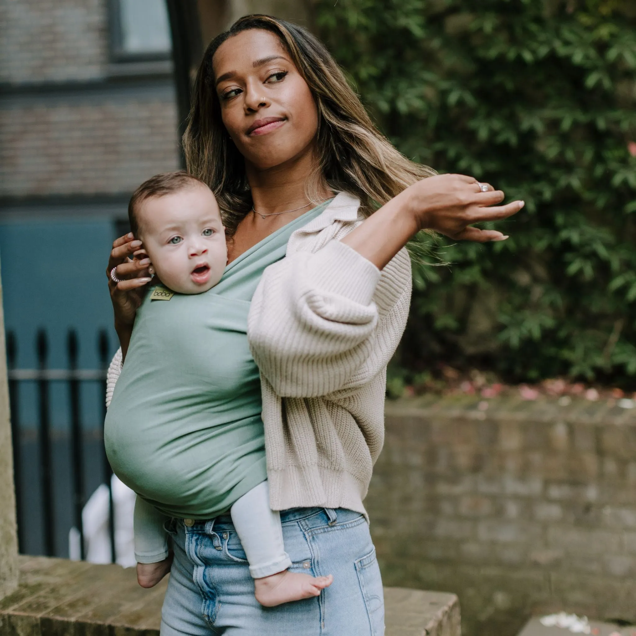 Boba Standard Wrap Baby Carrier - Sage Green