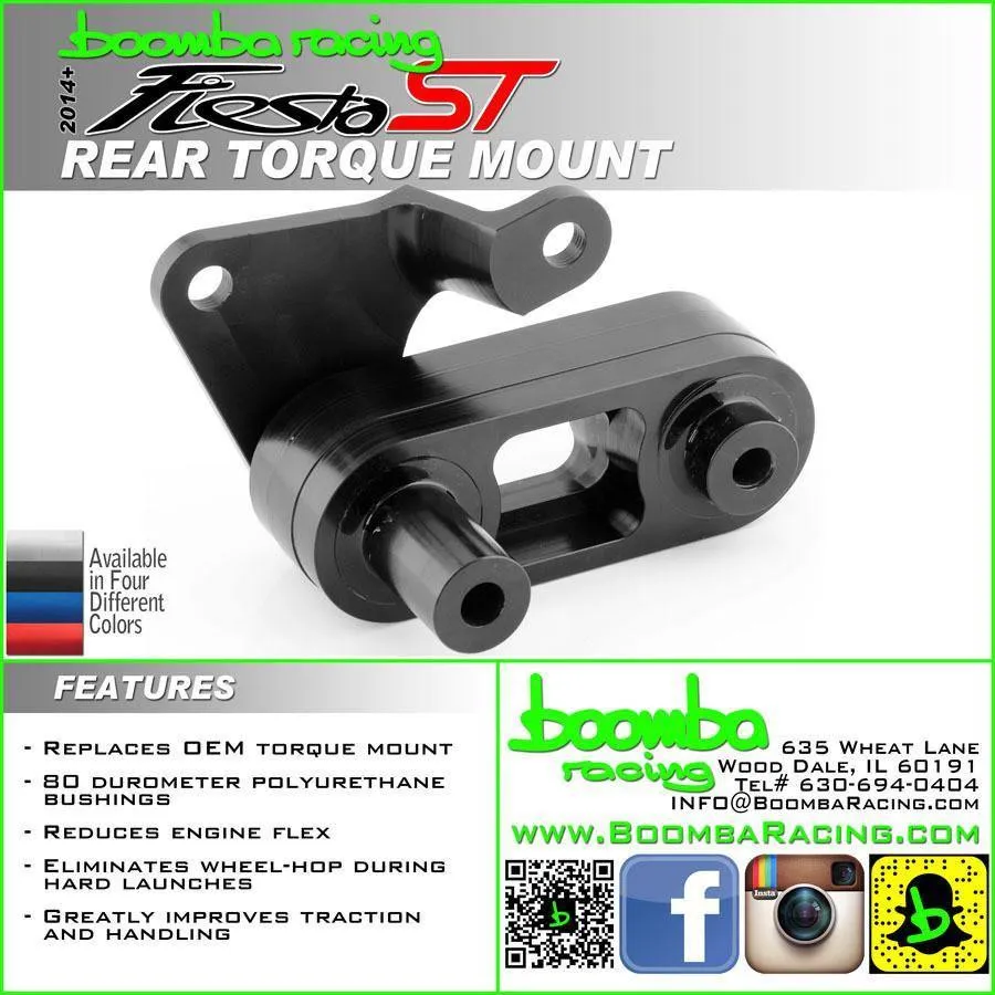 Boomba Racing Rear Motor Mount | 2014  Ford Fiesta ST (026-00-001)