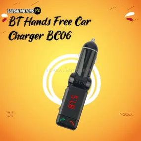 BT Hands Free Car Charger BC06 - Bluetooth Car Charger Bc06 with USB Flash Driver FM Transmitter