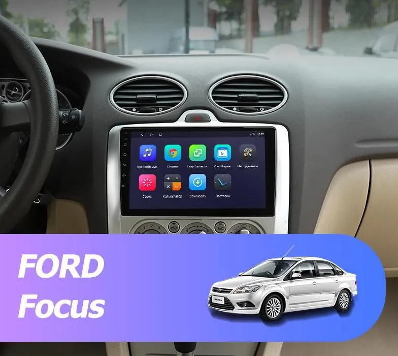 Car Dealz 9' Android 10.0 Ford Focus Mk2/Mk3 In Dash Plus OEM Fascia