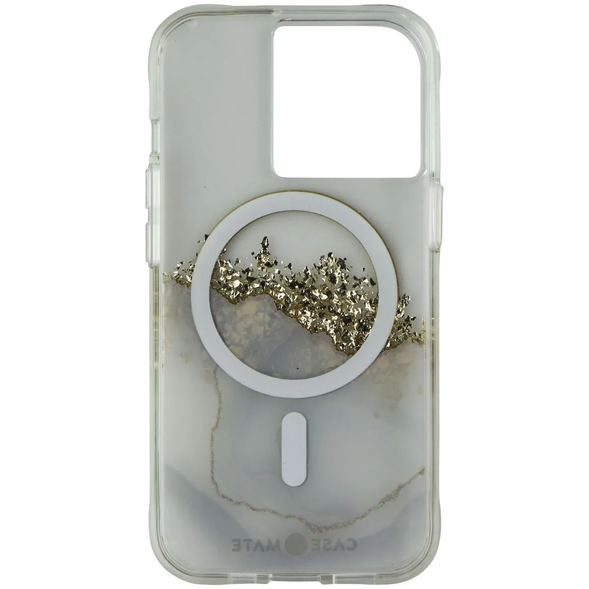 Case-Mate Karat Marble Case for MagSafe for iPhone 13 Pro - Clear/Gold/White