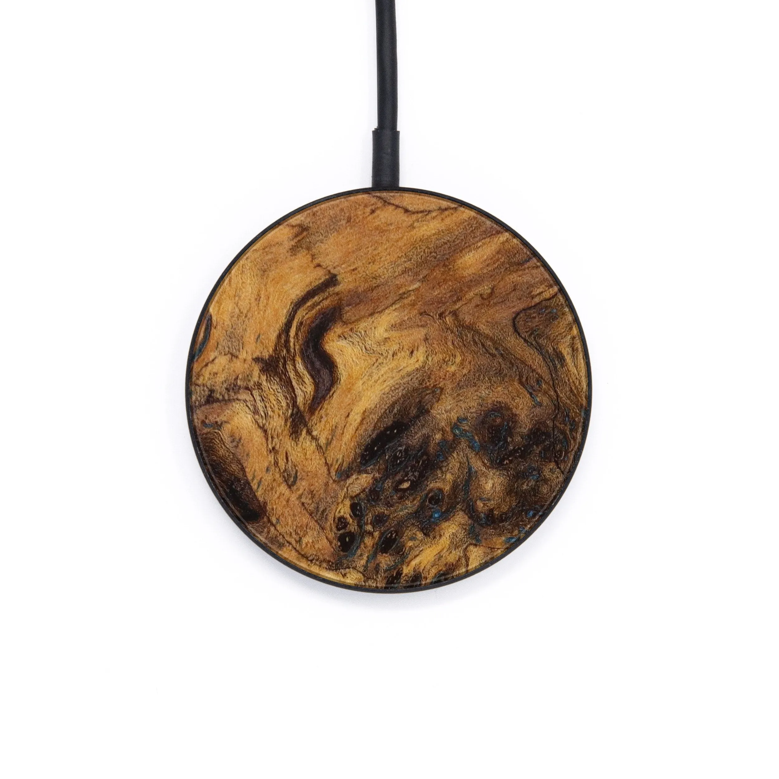 Circle Burl Wood Wireless Charger - Addilyn (Wood Burl, 643505)