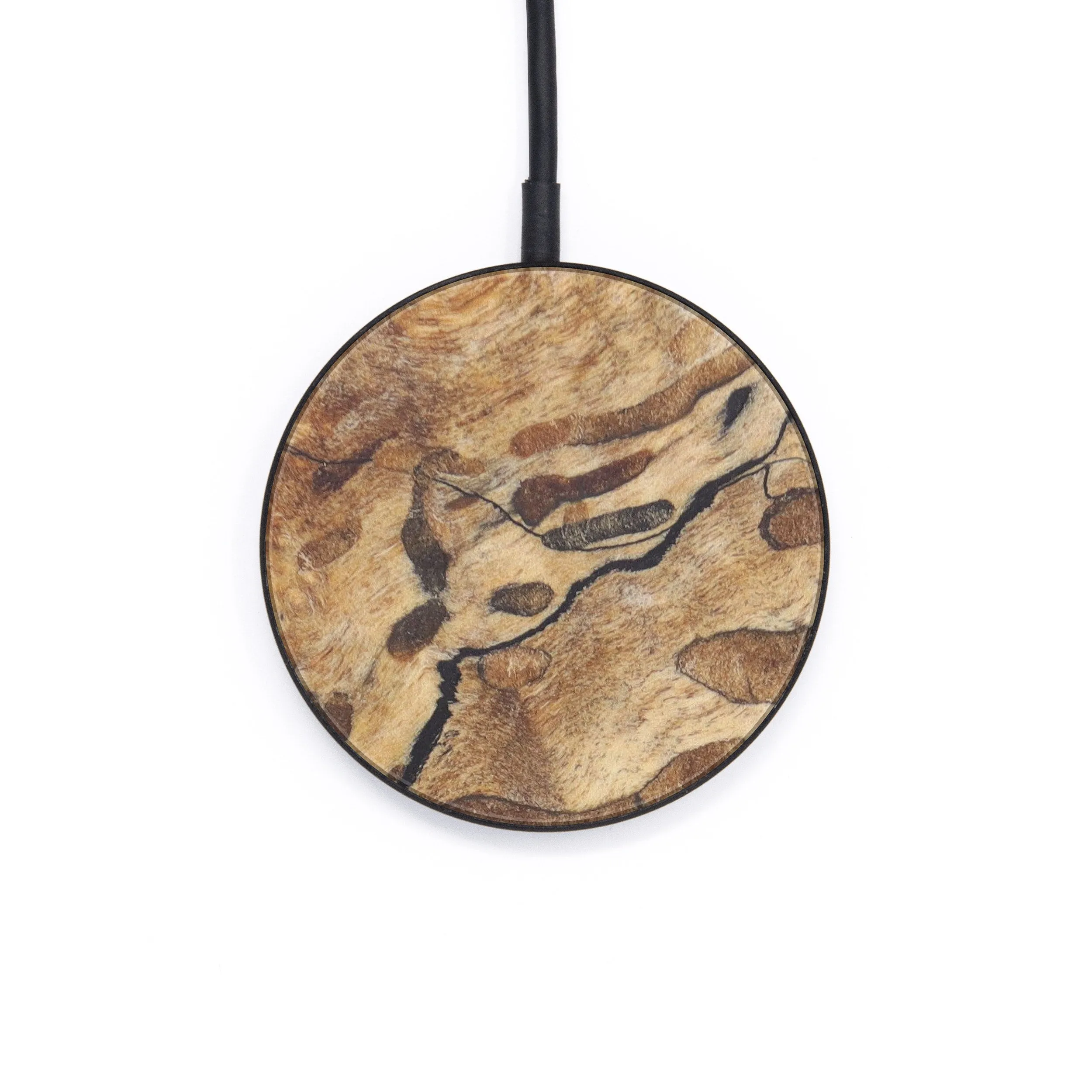 Circle Burl Wood Wireless Charger - Deanna (Artist Pick, 605404)