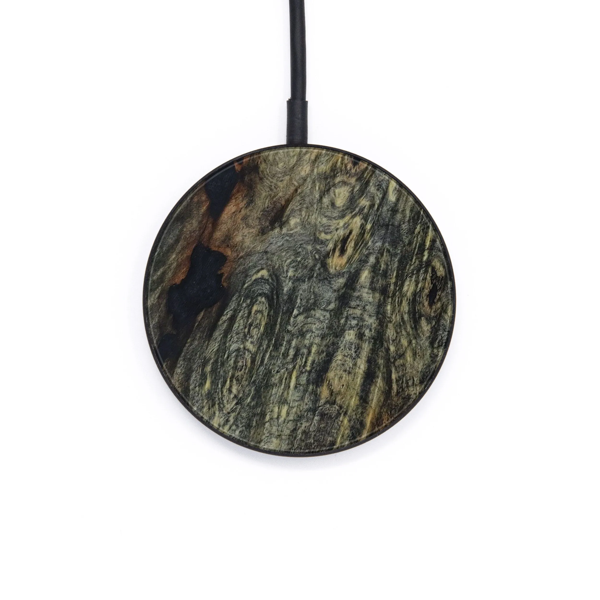 Circle Burl Wood Wireless Charger - Hendrika (Buckeye Burl, 590456)