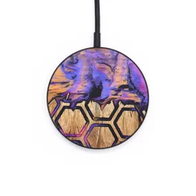 Circle Wood Resin Wireless Charger - Adrienne (Pattern, 685718)