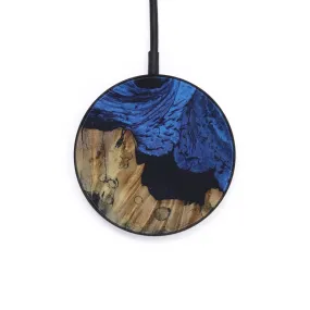 Circle Wood Resin Wireless Charger - Aidan (Dark Blue, 570016)