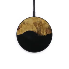 Circle Wood Resin Wireless Charger - Berta (Pure Black, 586324)