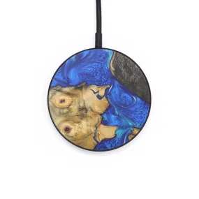 Circle Wood Resin Wireless Charger - Bryson (Blue, 715767)