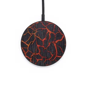 Circle Wood Resin Wireless Charger - David (Lava, 671814)