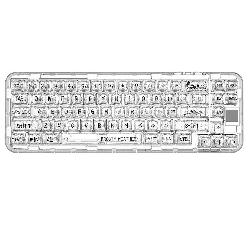 CoolKiller CK68 Polar Bear Transparent Wireless Mechanical Keyboard