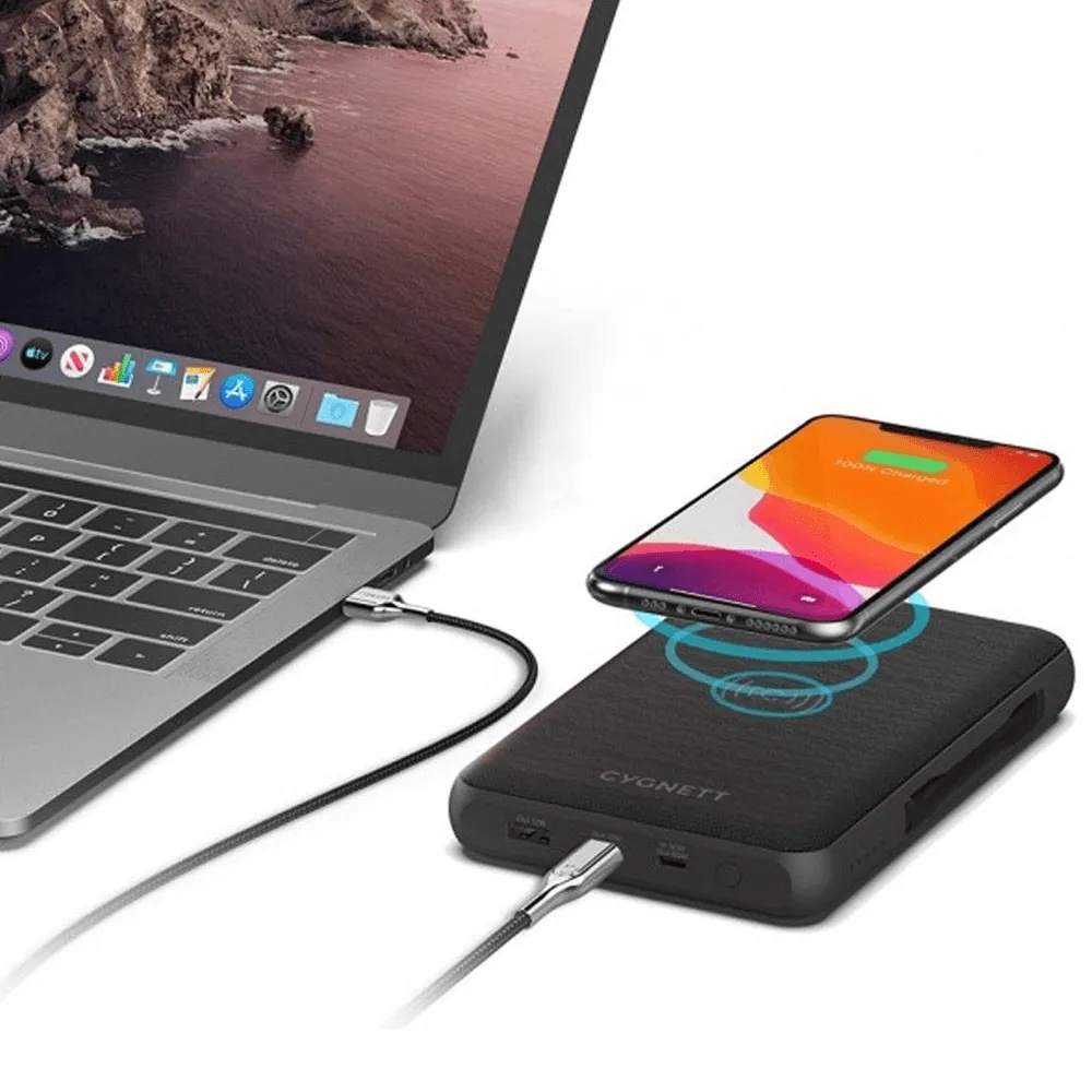 Cygnett ChargeUp Edge  27000 mAh Wireless Power Bank Charger 27K