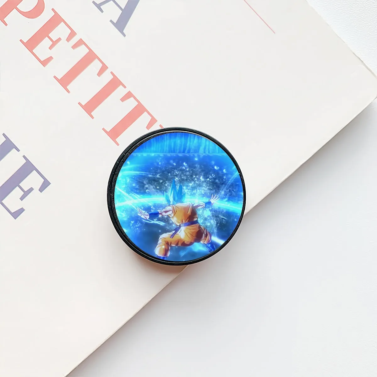 DBZ Goku SSGSS Saiyan God Blue Aura Blasting Streetwear Airbag mobile phone holder