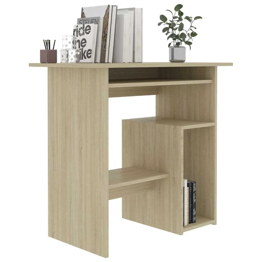 Desk Sonoma Oak 80x45x74 cm Chipboard