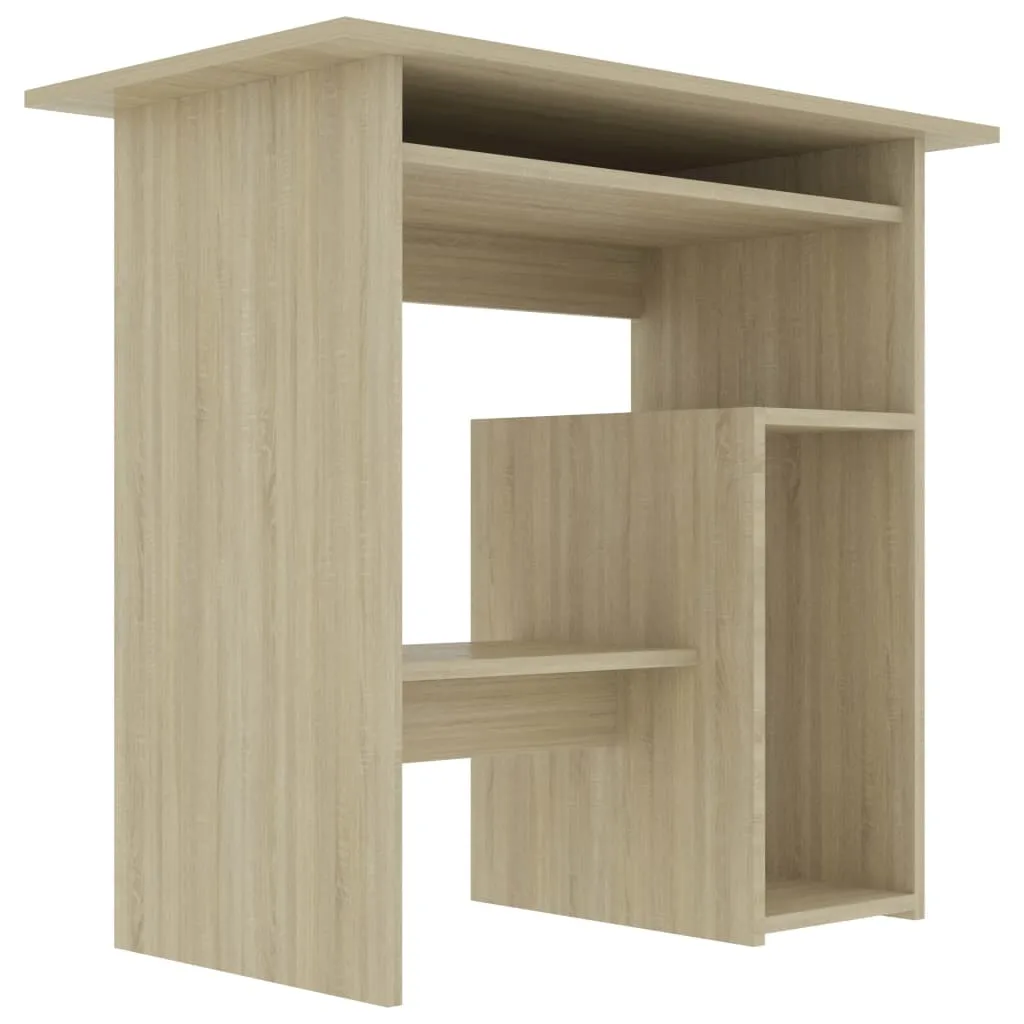 Desk Sonoma Oak 80x45x74 cm Chipboard