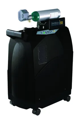 Drive Medical 535d-2e870 iFill Personal Oxygen Station with Integrated 870 Post Valve and Cart, 2 E Cylinders