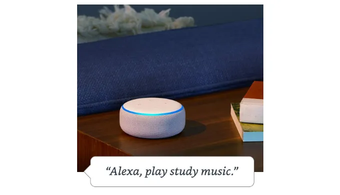 Echo Dot (3rd Gen) - New and improved smart speaker with Alexa - Ships Next Day!