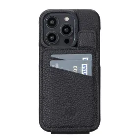 Edmonds iPhone 14 Pro Wallet Case, Pebble Black