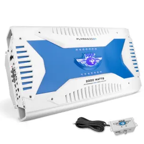 Elite Series Waterproof Bluetooth Amplifier, Bridgeable 2000 Watt 6-Channel Amp