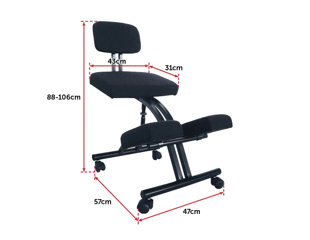 Ergonomic Adjustable Kneeling Chair for Posture Support