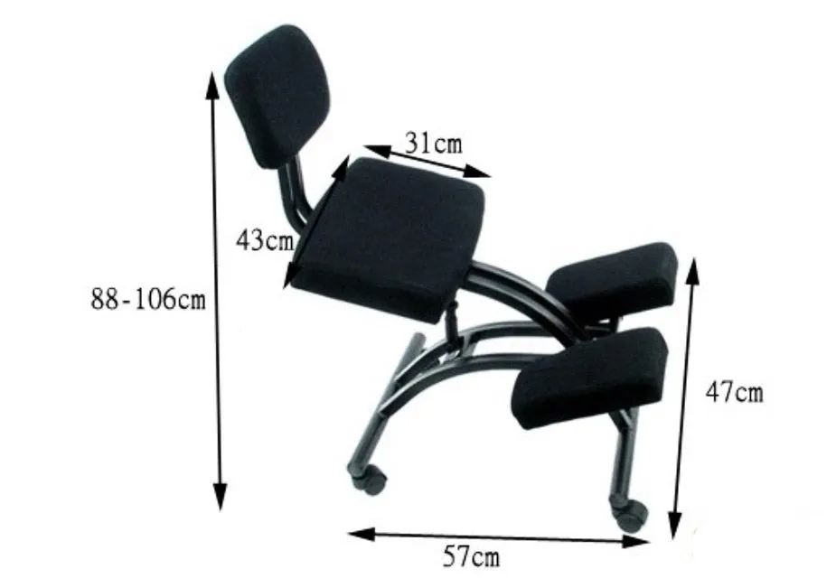 Ergonomic Adjustable Kneeling Chair for Posture Support