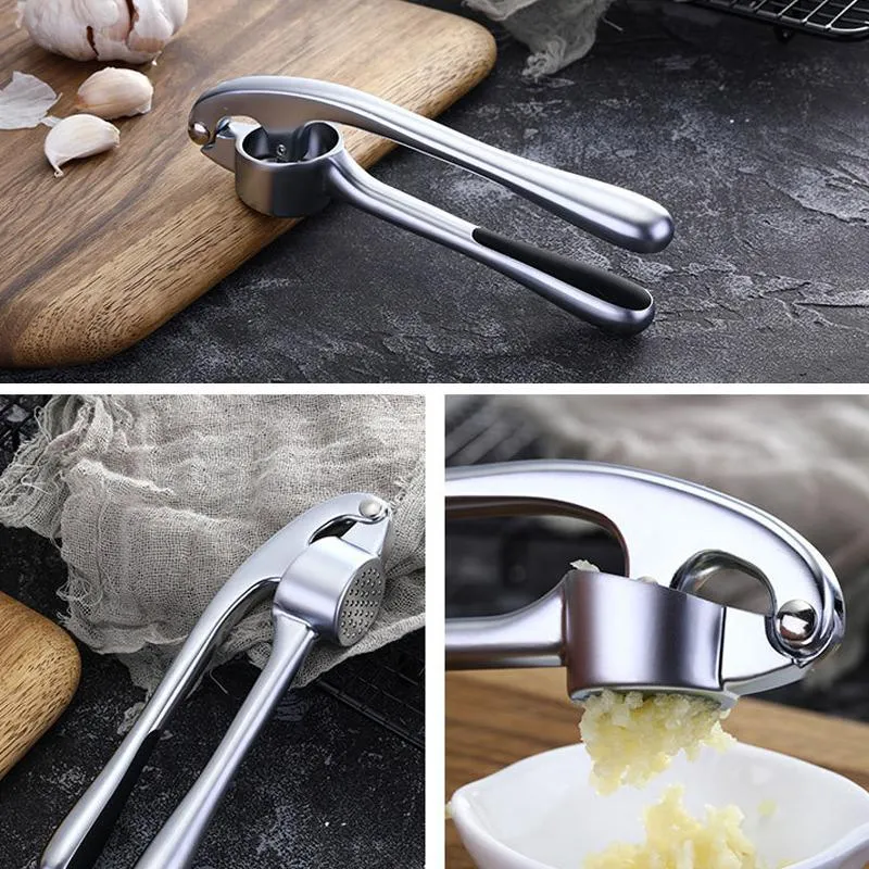 Ergonomic garlic chopper