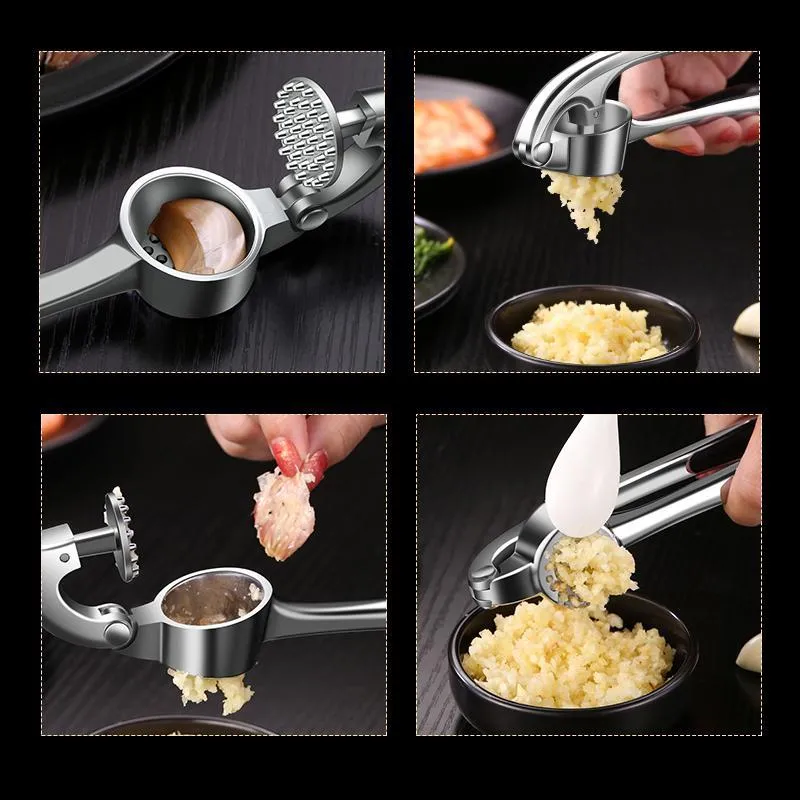 Ergonomic garlic chopper