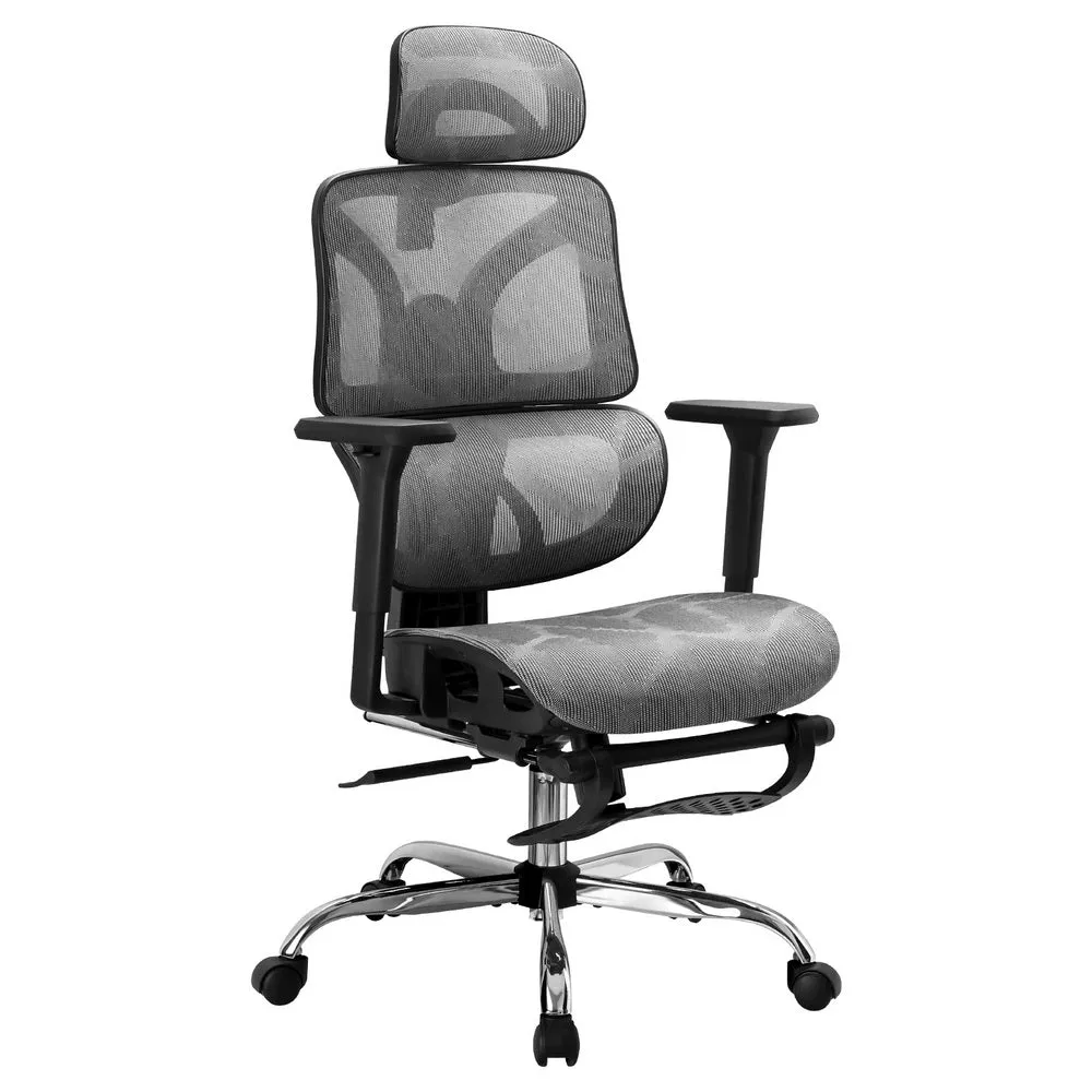 Ergonomic High Back Office Chair with Footrest & Mesh - Artiss