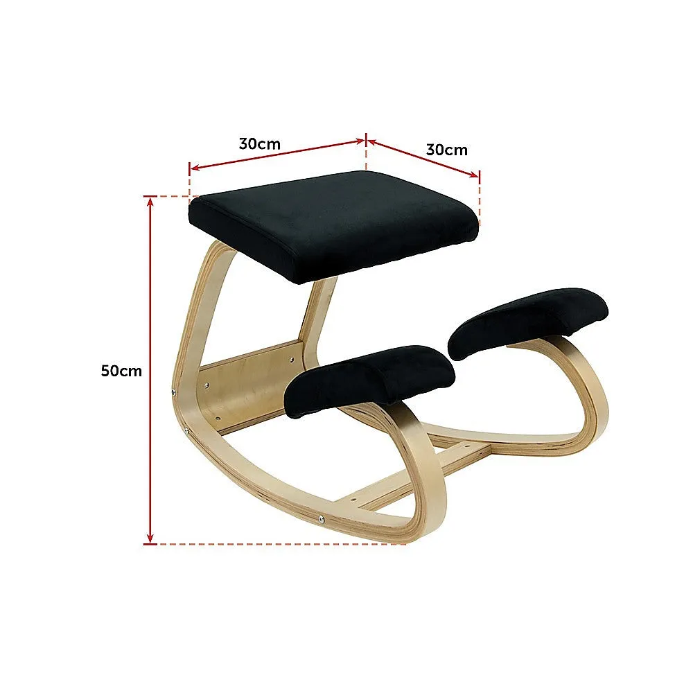 Ergonomic Kneeling Rocking Chair with Padded Seat & Knee Rests